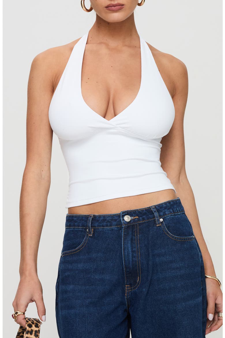 Whimsy Halter Top, Main, color, WHITE