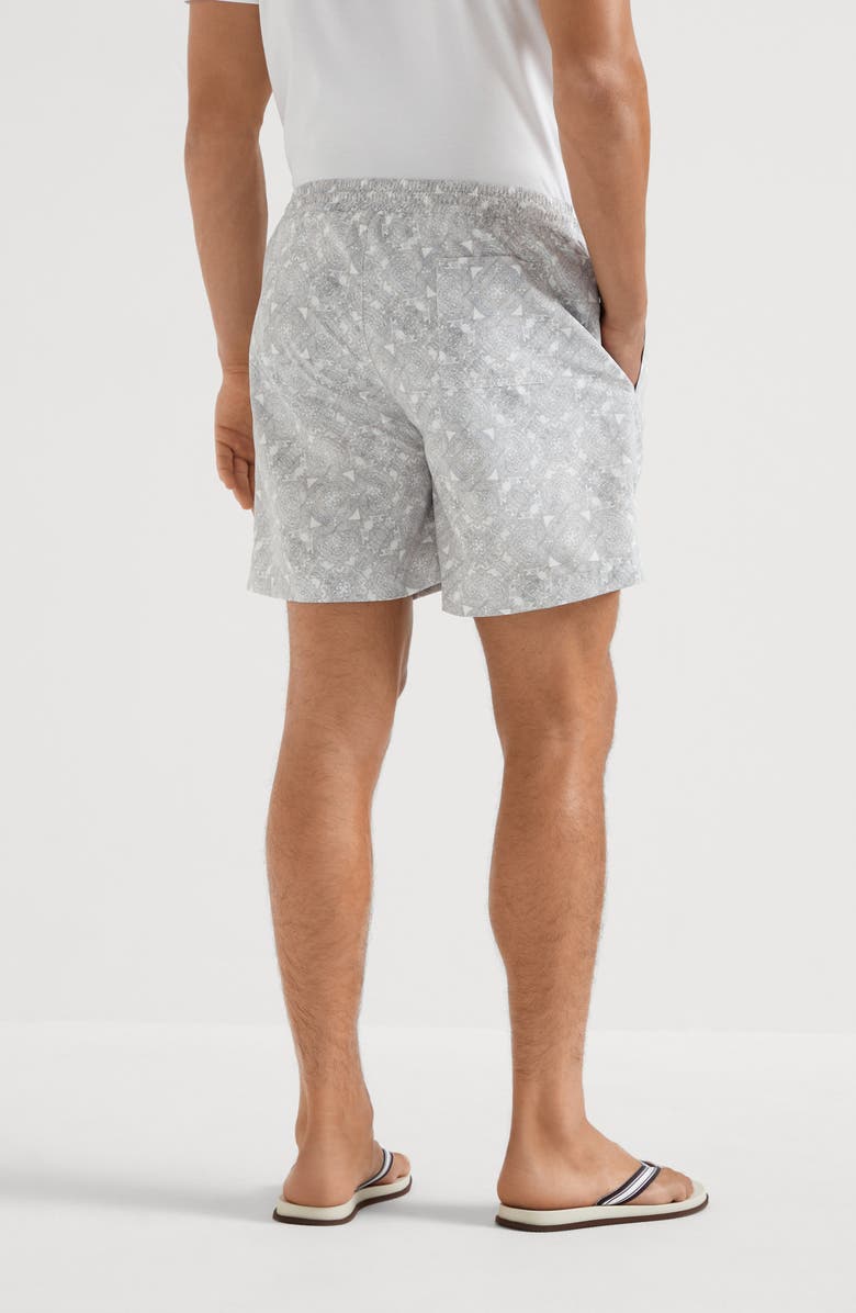 Brunello Cucinelli Paisley swim shorts, Alternate, color, 