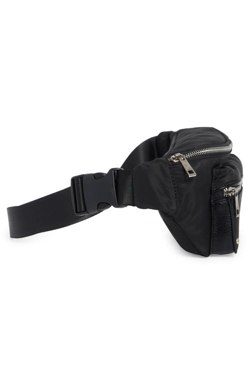 Madden Girl Woven Fanny Pack In Black