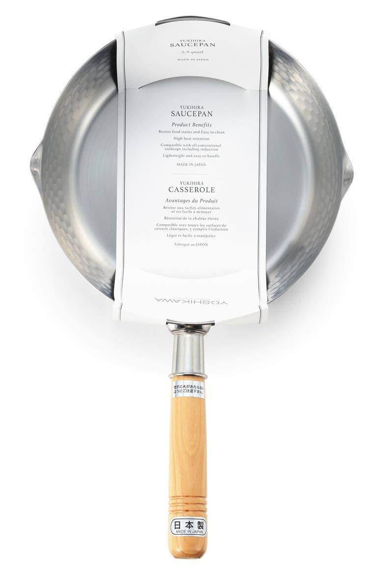 Yukihira 2.9-Quart Saucepan, Alternate, color, SILVER