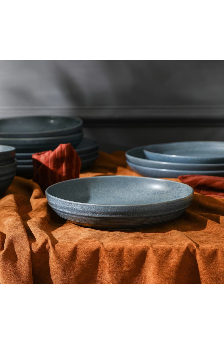 Stone Lain Elio Stoneware 4-Piece Pasta Bowl Set, Alternate, color, Blue
