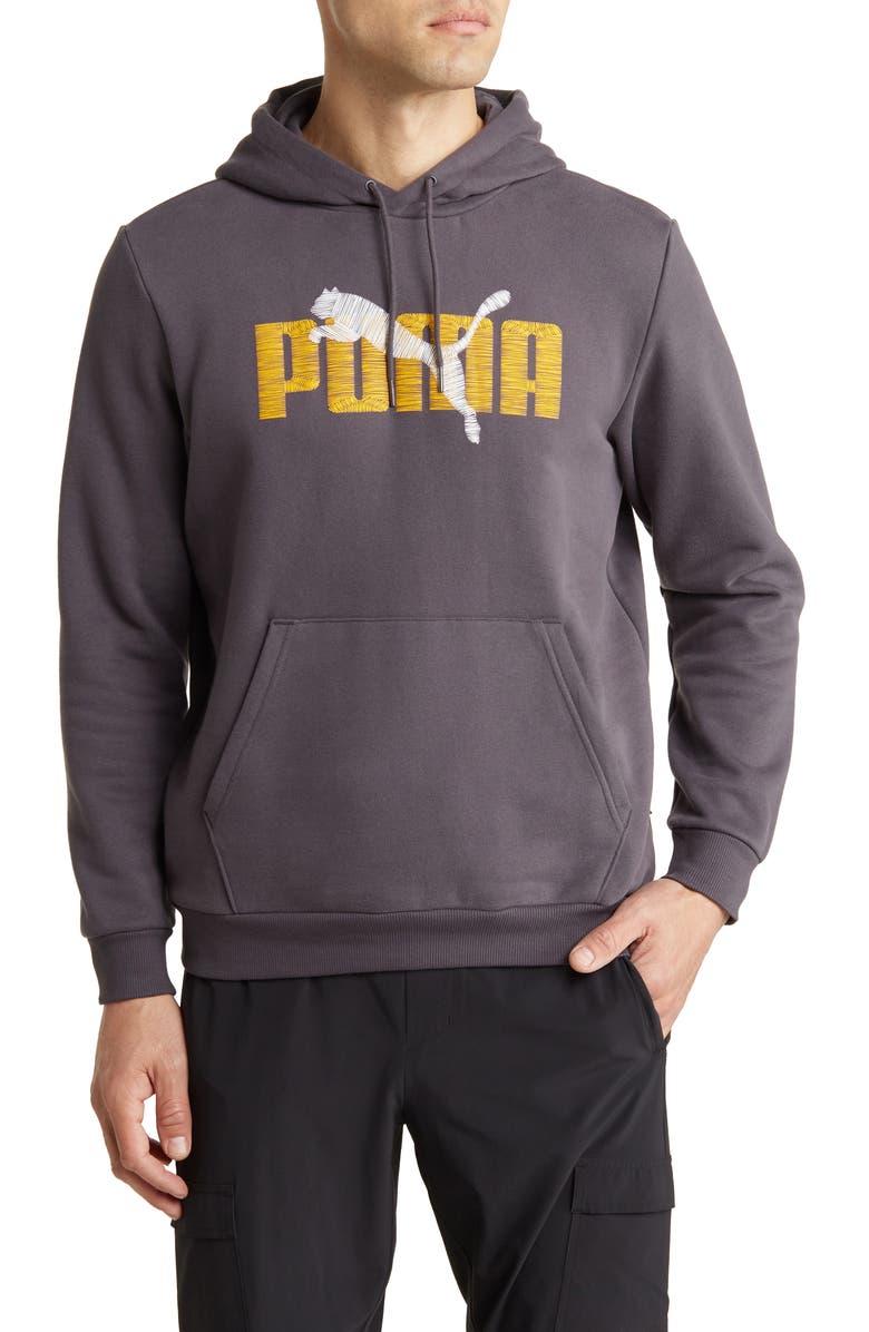 PUMA Logo Graphic Hoodie, Main, color, 