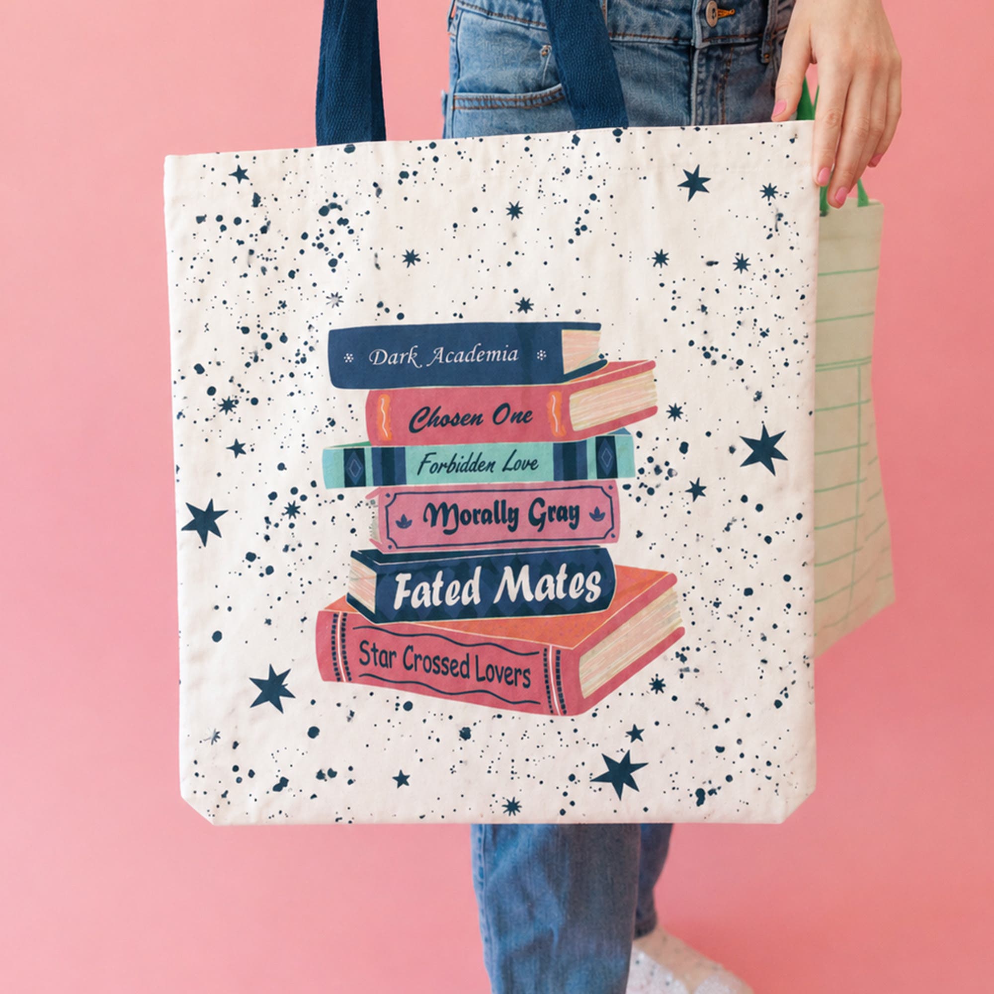 Jollity & Co. Romantasy Books Themed Tote, Alternate, color, Assorted Pre-Pack