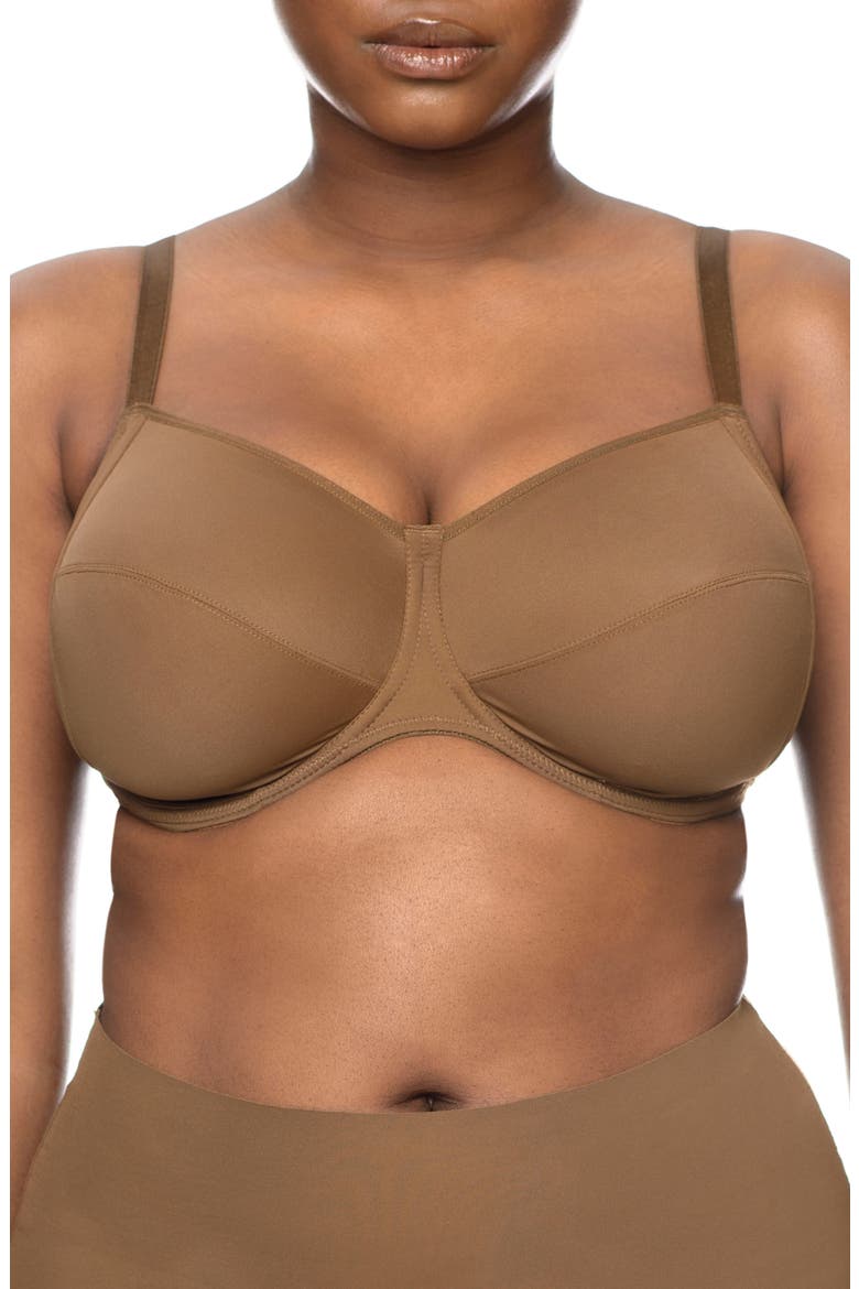 Naked Full Figure Underwire Bra, Main, color, BERRY