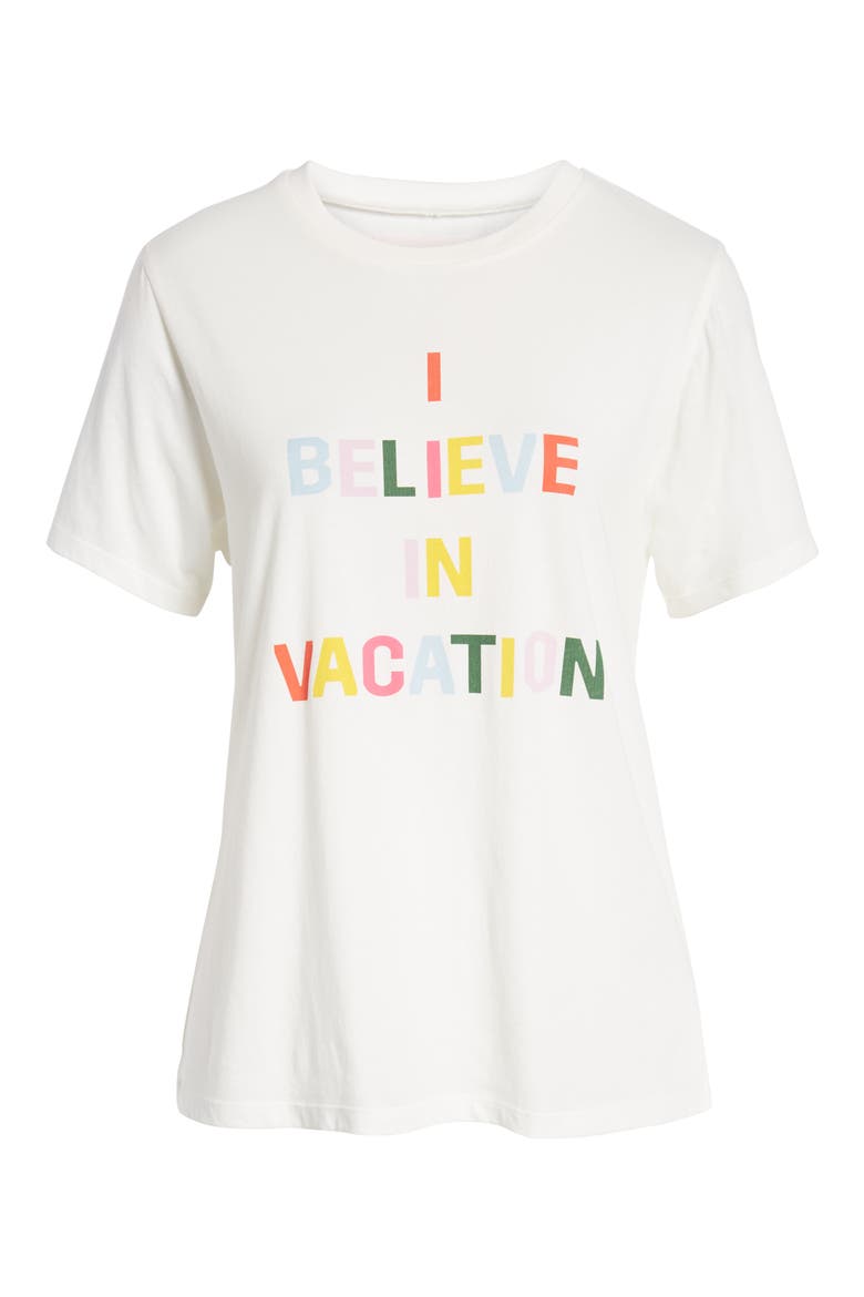 I Believe in Vacation Classic Tee, Alternate, color, IVORY