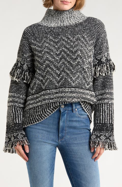 Fringe Bouclé Sweater