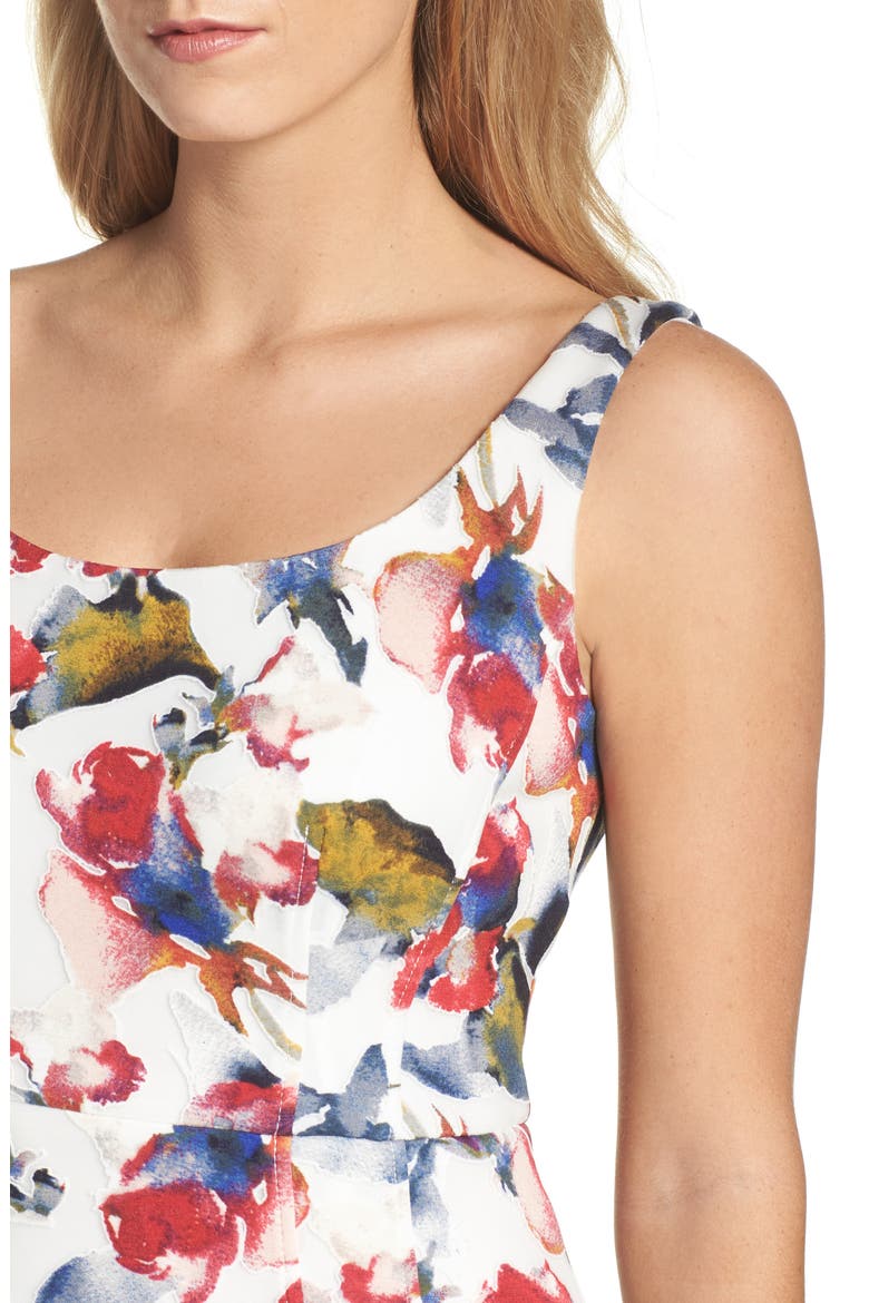 Tea Rose Dress, Alternate, color, SOFT WHITE/ CHERRY