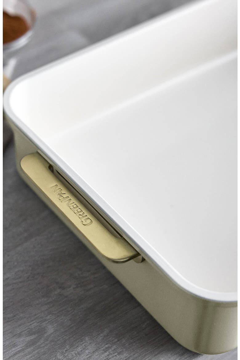 Reserve Bakeware Rectangular Cake Pan, Alternate, color, CREAM