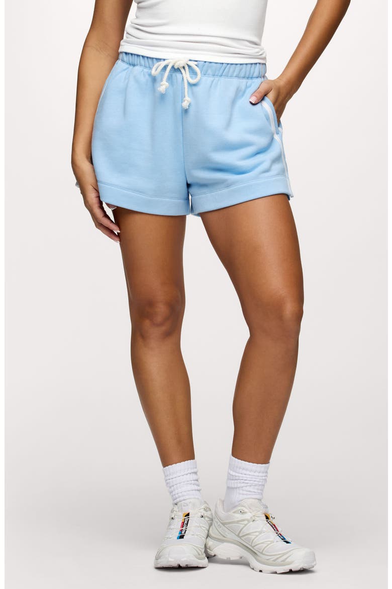 French Terry Track Shorts, Main, color, SKY