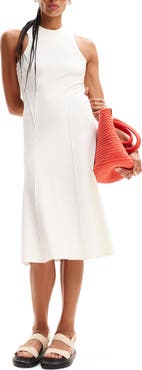 Desigual Ribbed Patchwork Midi Dress