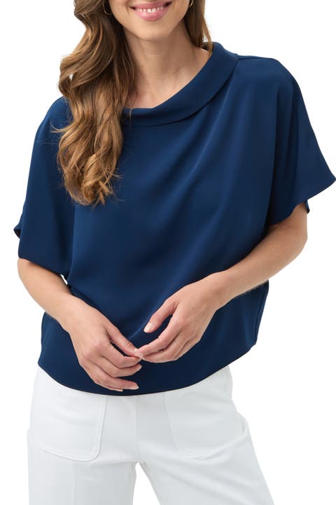 Honeysuckle Short Sleeve Drapey Top