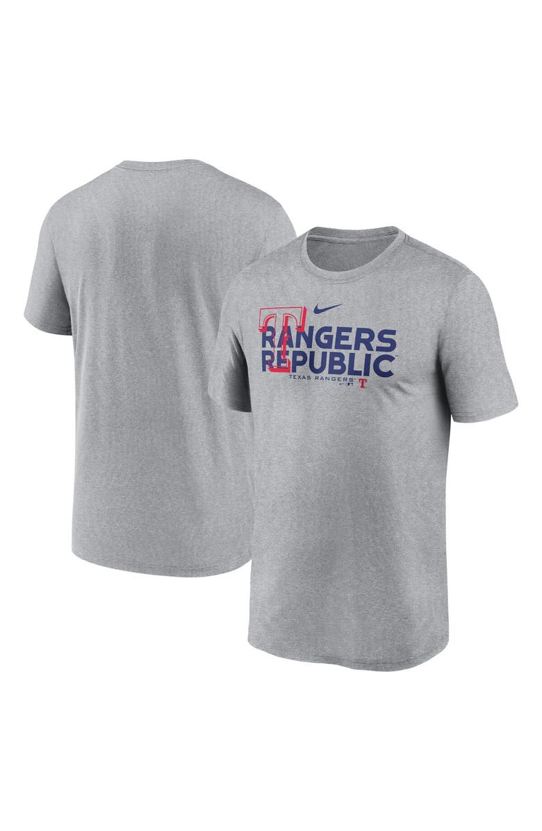Nike Men's Nike Heathered Charcoal Texas Rangers Local Rep Legend Performance T-Shirt, Main, color, Heather Charcoal