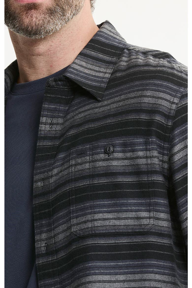 Rye Soft Touch Flannel Workshirt, Alternate, color, Black