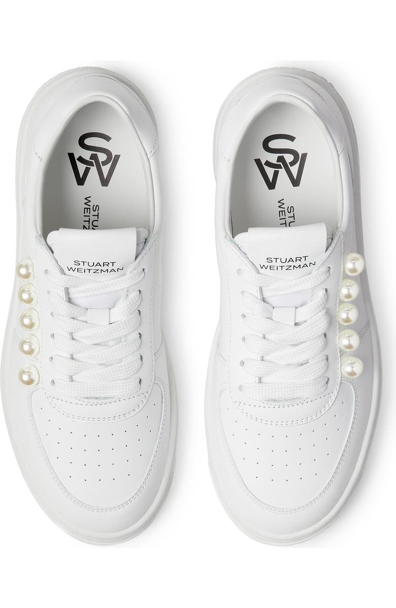 Stuart Weitzman Courtside Pearl Sneaker, Alternate, color,
