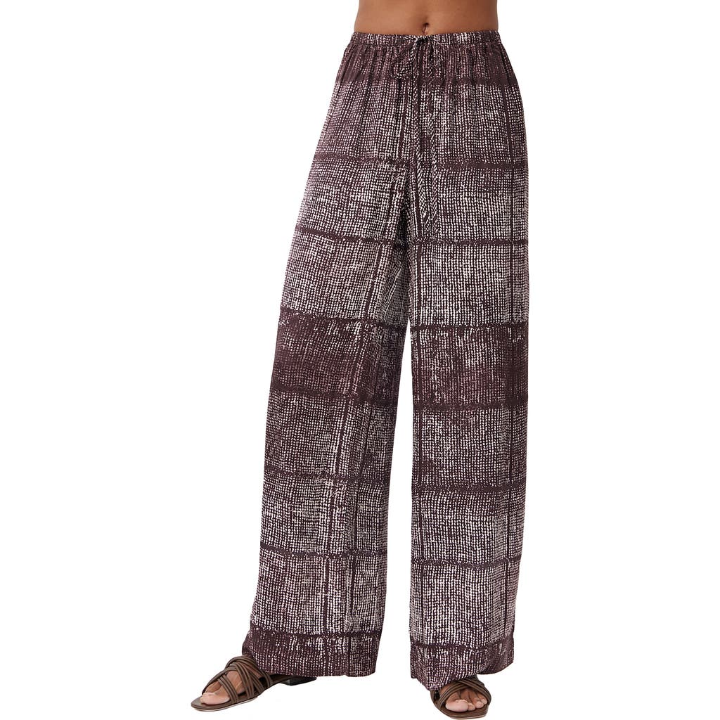 Bella Dahl Printed Wide Leg Drawstring Pants