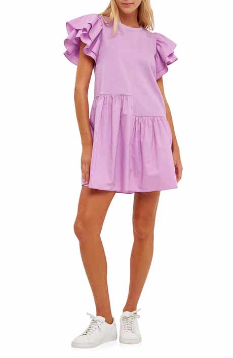 English Factory Layered Ruffle Minidress