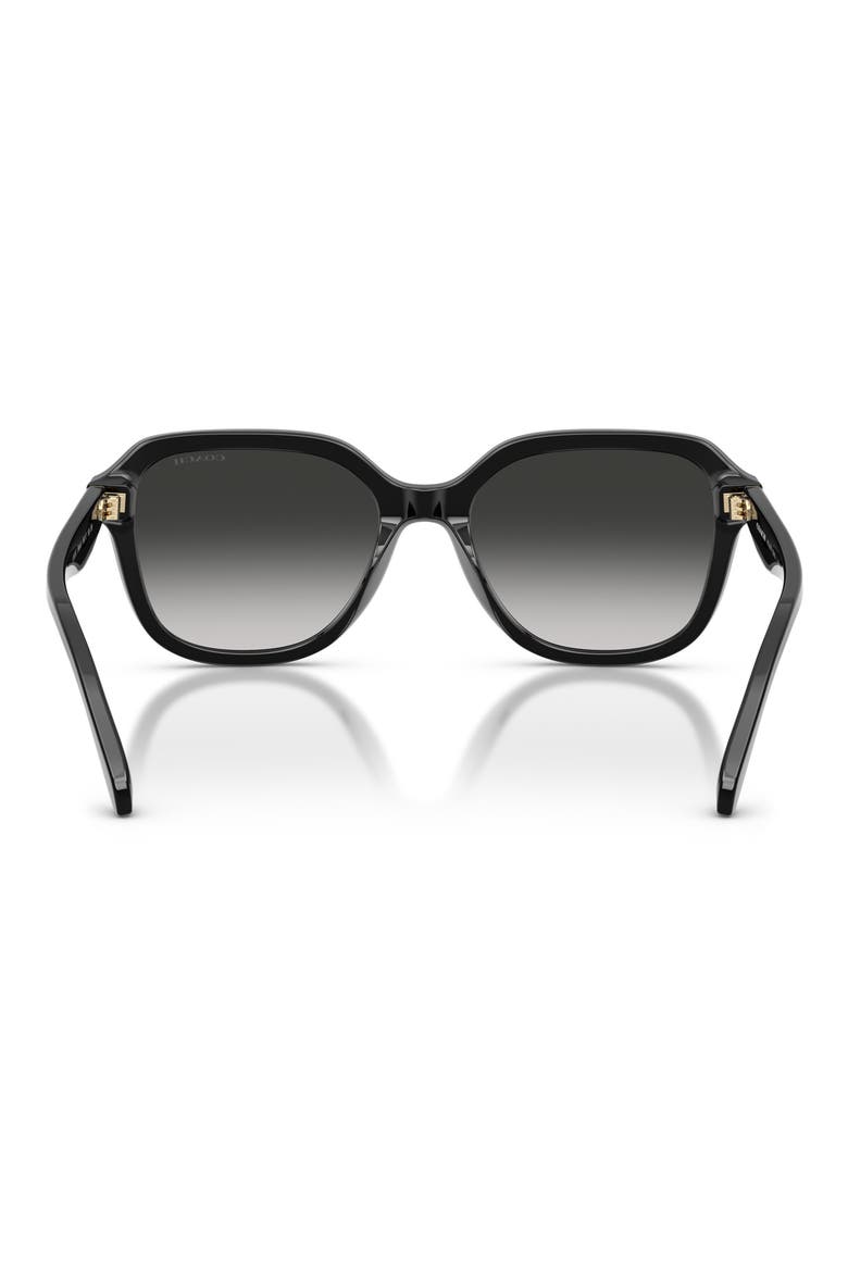 56mm Gradient Square Sunglasses, Alternate, color, BLACK / GREY GRADIENT