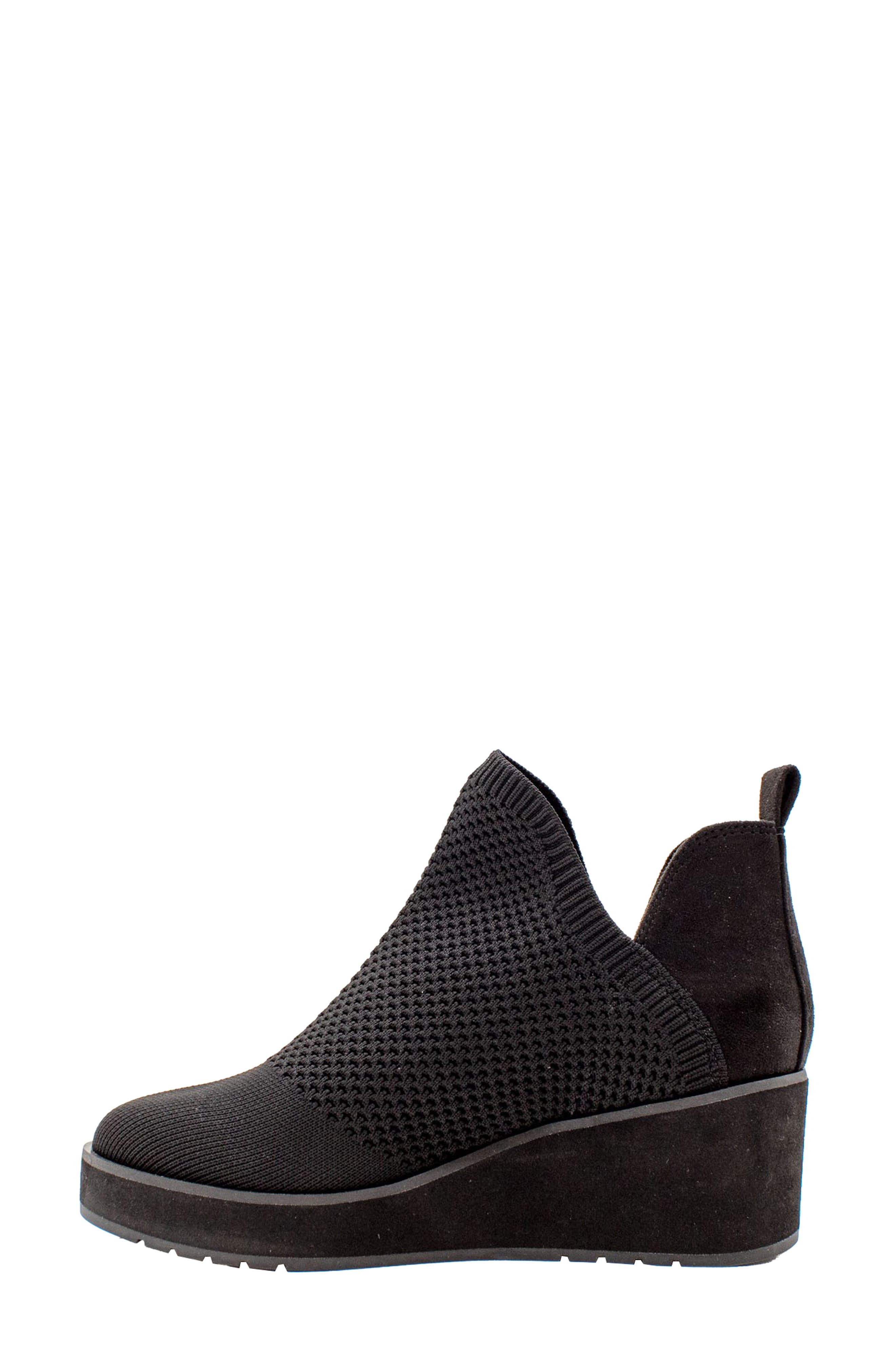 Albright Knit Wedge Bootie, Alternate, color, BLACK