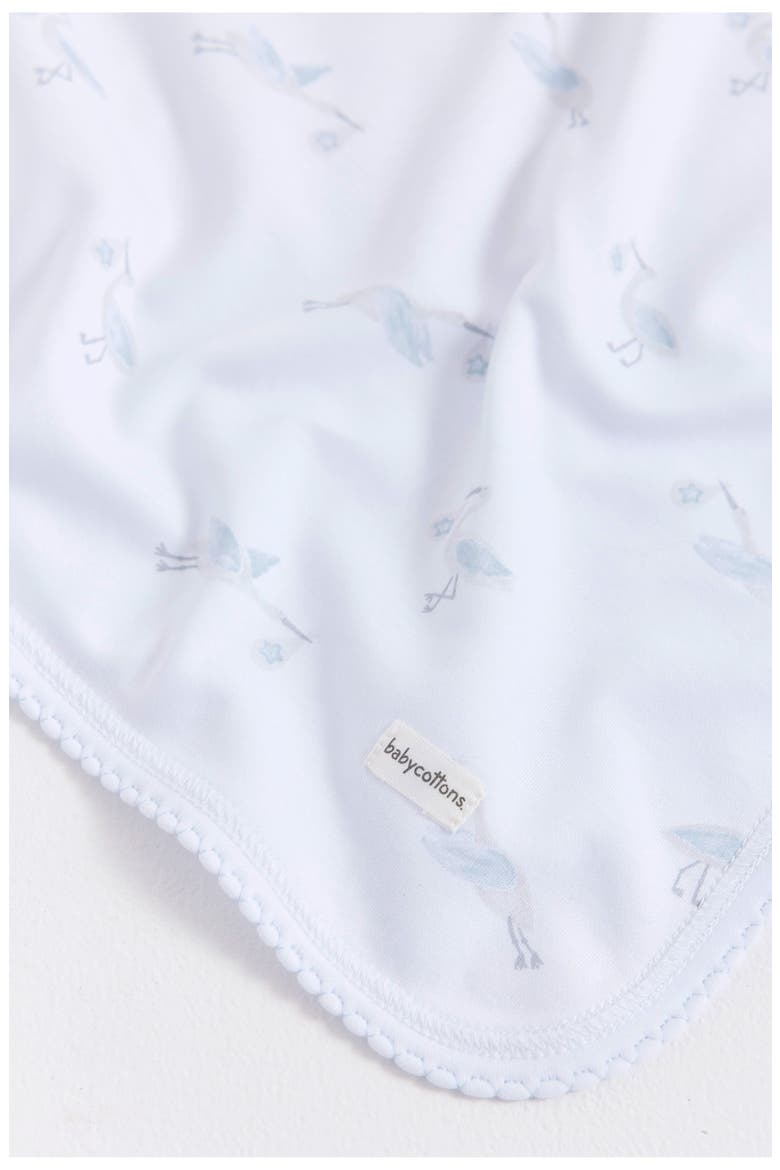 Small Blanket Welcome Boys, Alternate, color, Light Blue