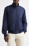 Ralph Lauren Purple Label Felton Linen, Wool & Silk Flight Jacket