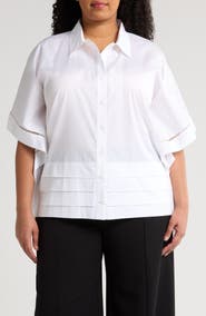 HARSHMAN Harpa Short Sleeve Cotton Button-Up Shirt
