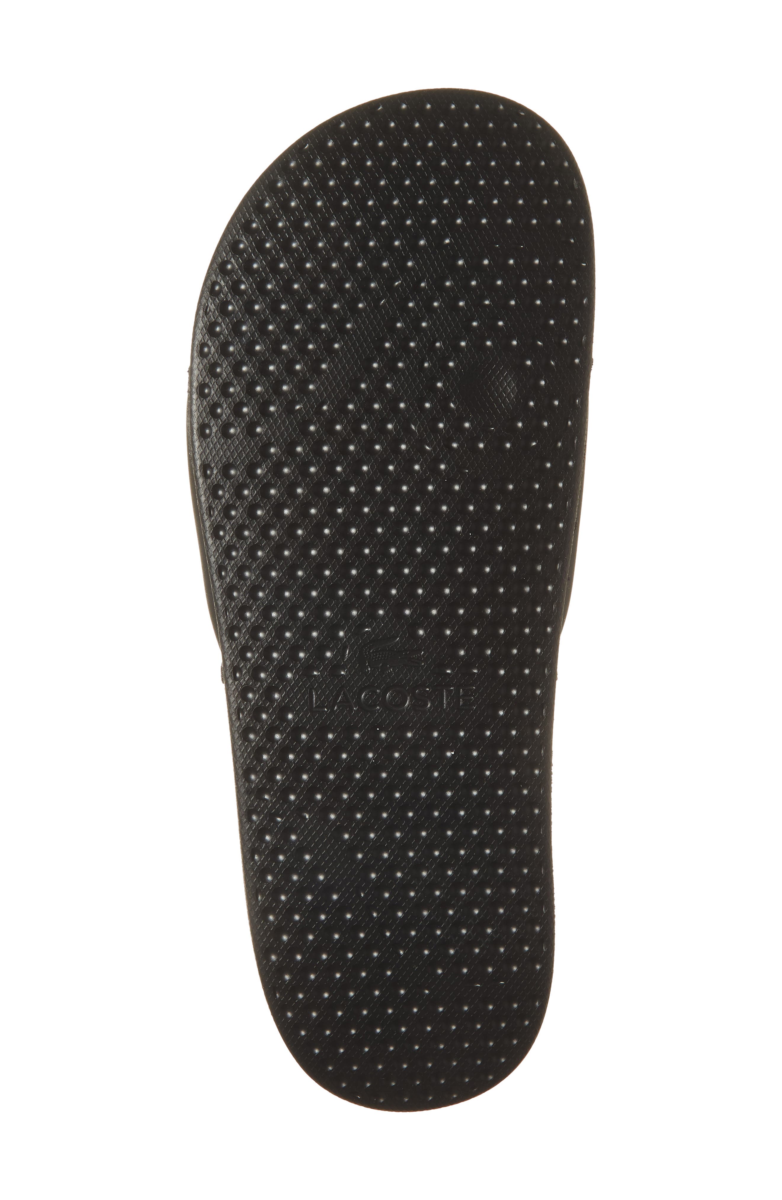 Lacoste Serve Slide Sandal, Alternate, color, Black/ Green