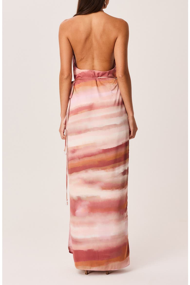 Atlanna Wrap Maxi Dress, Alternate, color, SHELL PRINT