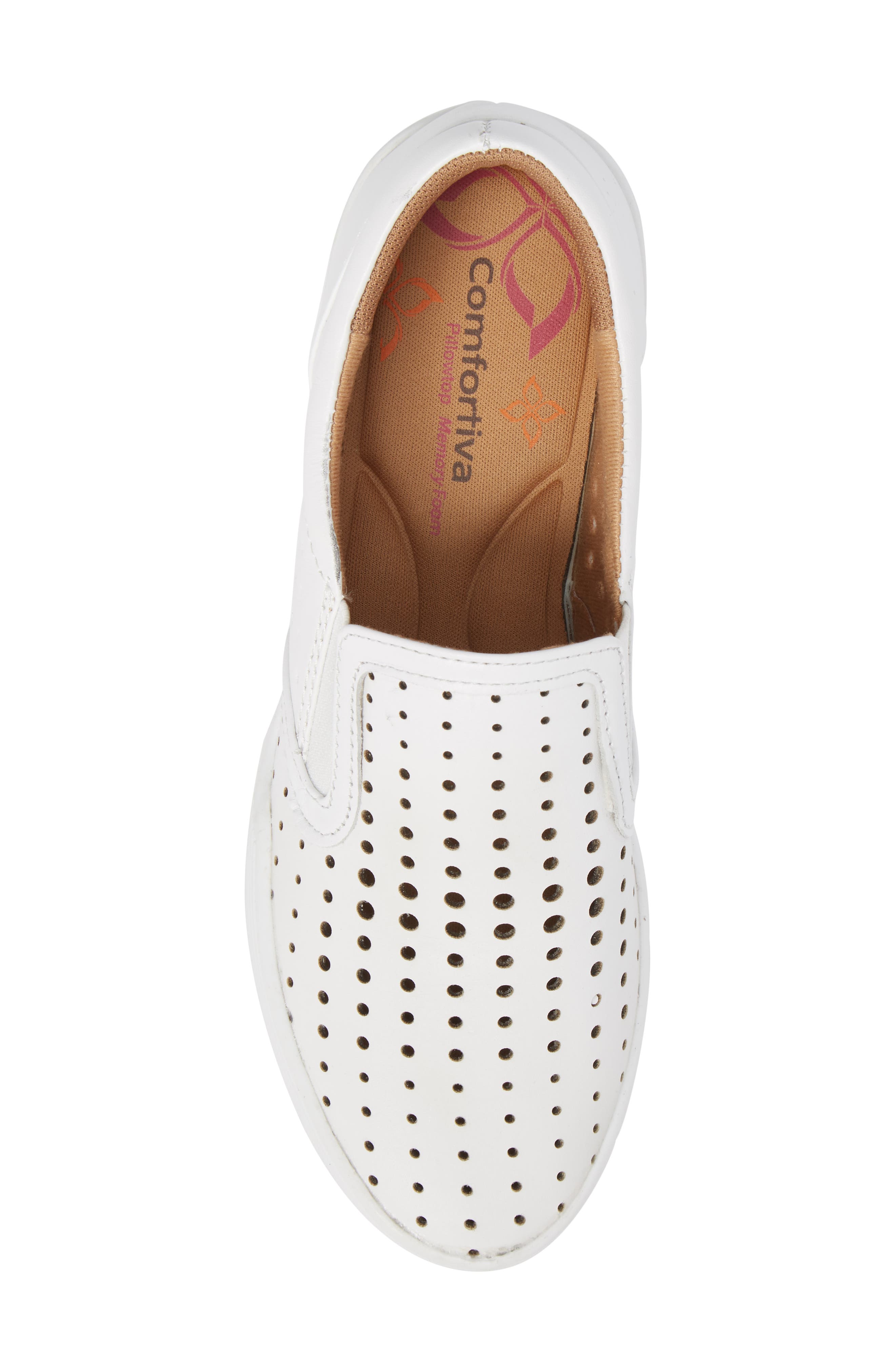 Comfortiva Lyra Perforated Slip-On Sneaker, Alternate, color, 