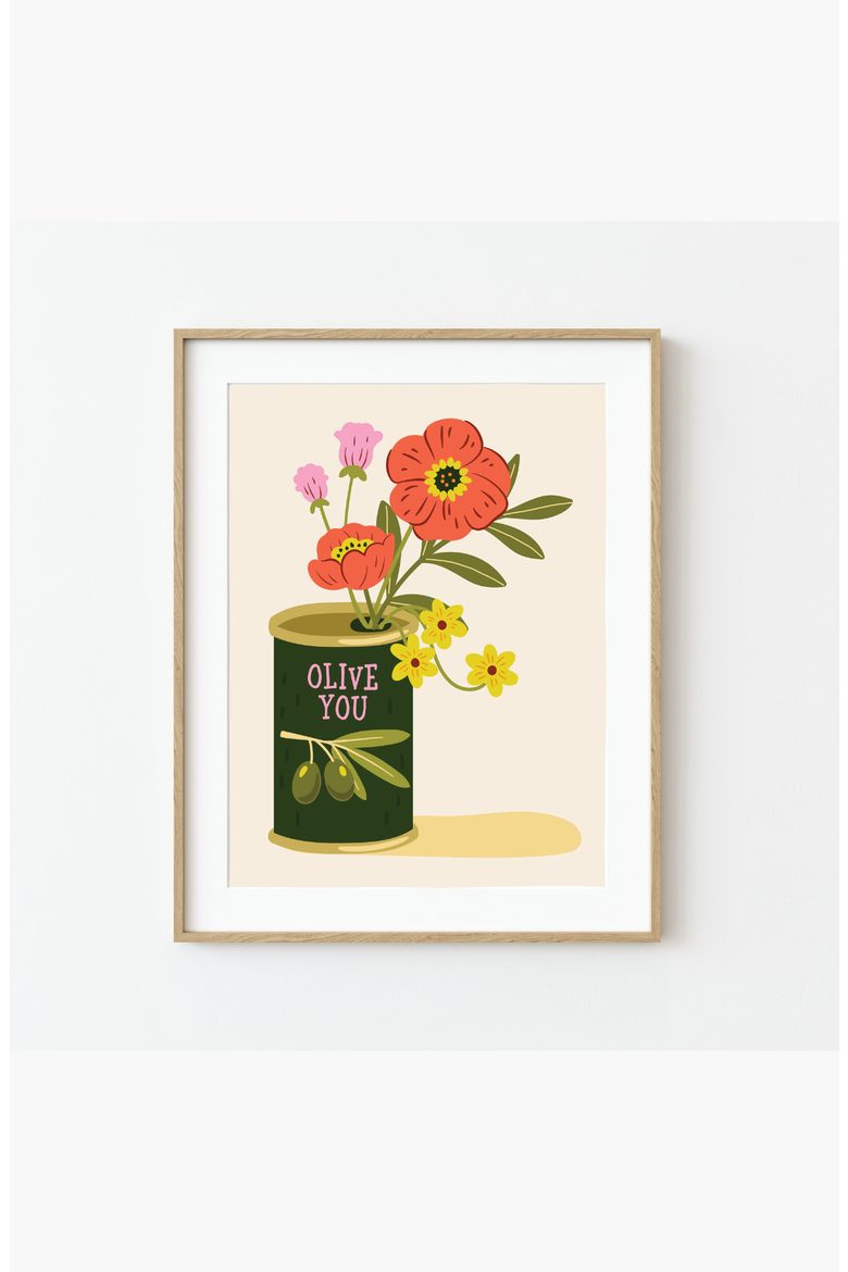 Olive You Paint by Numbers Kit, Alternate, color, Olive You