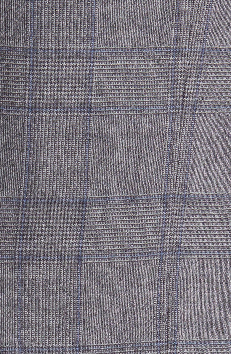 Ted Baker London Jay Slim Fit Glen Plaid Stretch Wool Sport Coat, Alternate, color, Grey