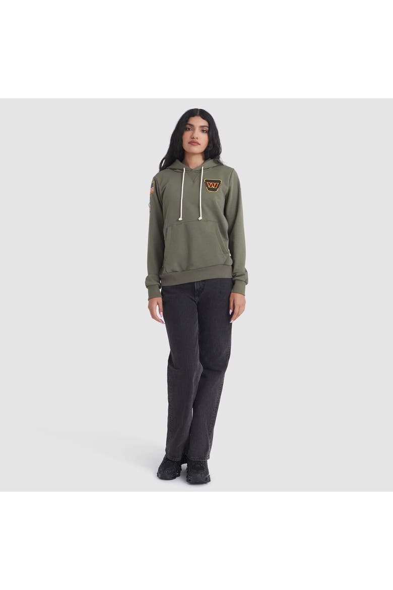 Women's Nike Olive Washington Commanders 2025 Salute to Service Sideline Standard Issue Dri-FIT Hoodie, Alternate, color, Olive