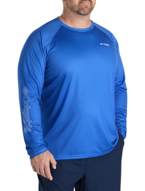 Big & Tall PFG Super Terminal Tackle Fish Fade Long-Sleeve T-Shirt
