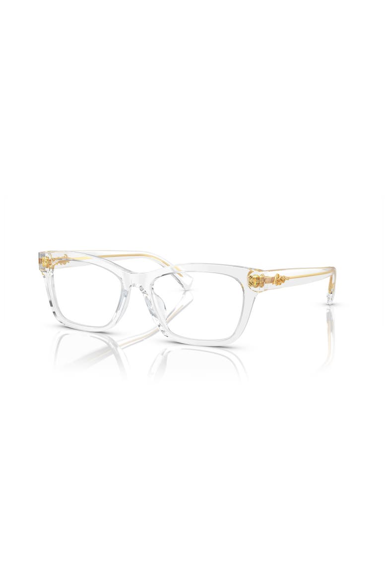 52mm Rectangle optical glasses, Main, color, Transparent