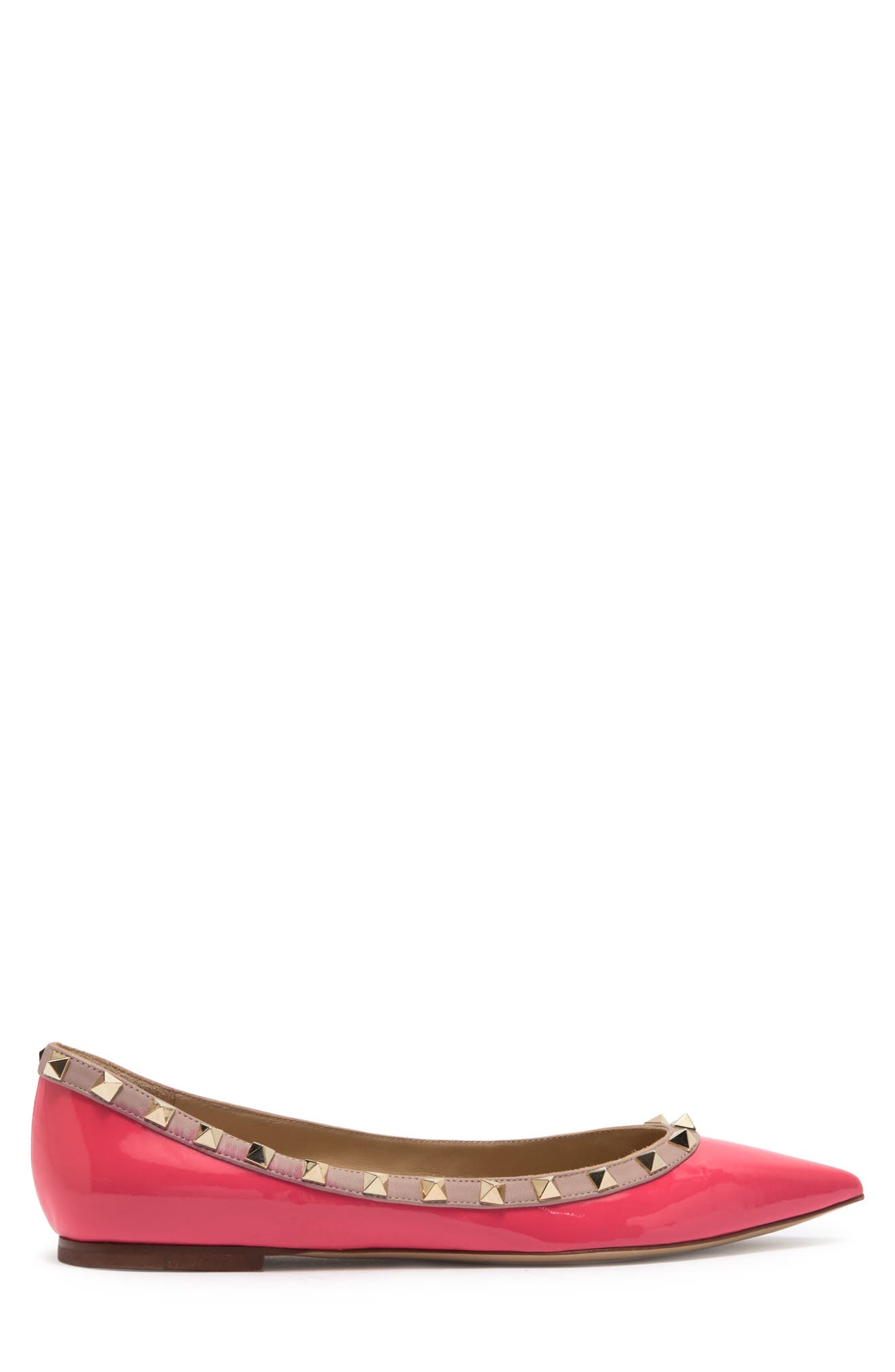 Valentino Garavani 'Rockstud' Flat, Alternate, color, 