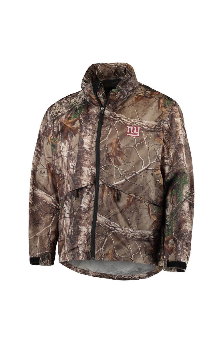 DUNBROOKE Men's Dunbrooke Realtree Camo New York Giants Circle Sportsman Waterproof Packable Full-Zip Jacket, Alternate, color, Realtree Camo