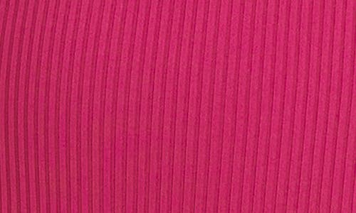 Bleu Rod Beattie Rod Beattie Rib Square Neck Underwire One-piece Swimsuit In Pink