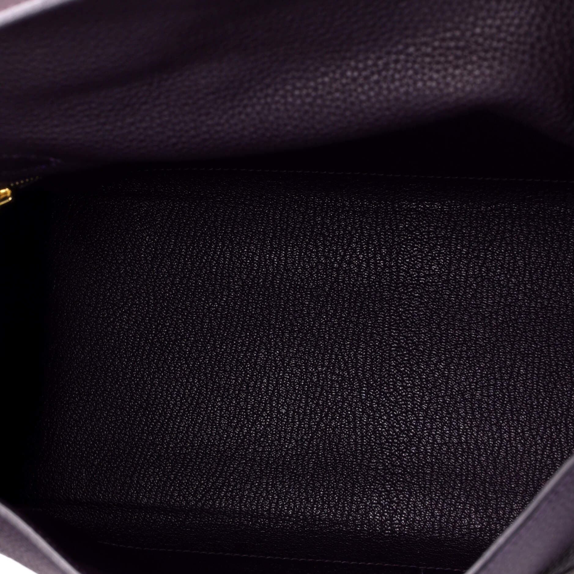 Pre-Owned Hermes Kelly Handbag Purple Togo with Gold Hardware 32, Alternate, color, Raisin