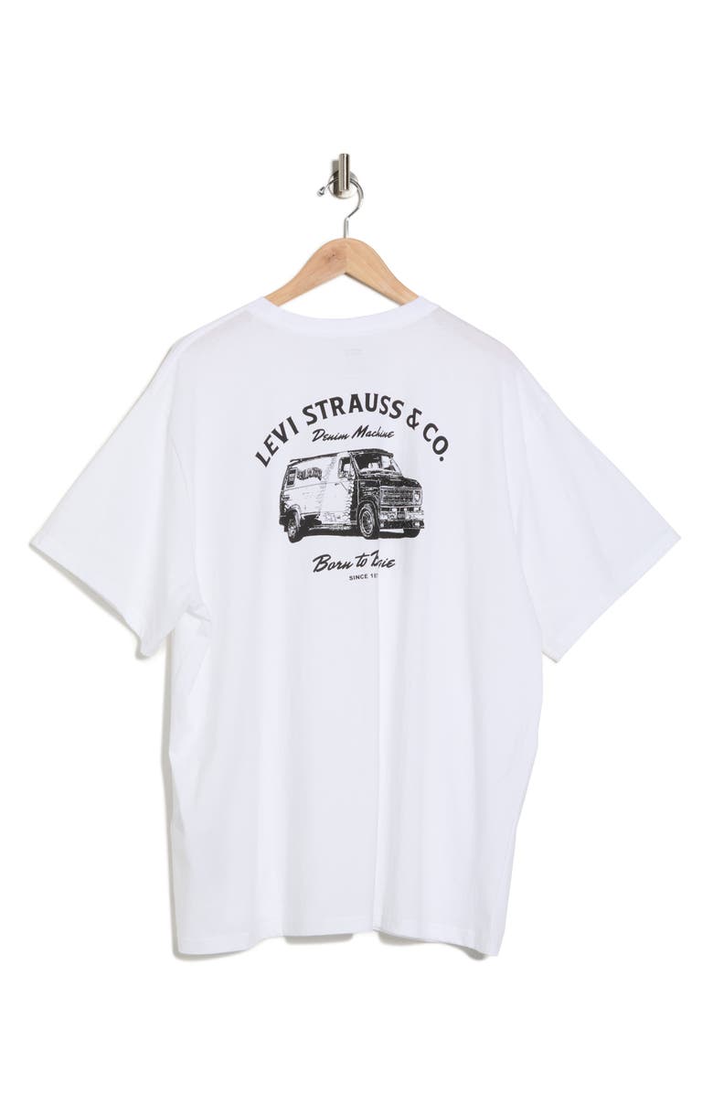 Levi's<sup>®</sup> Short Sleeve Relaxed Cotton T-Shirt, Alternate, color, Boogie Mobile White Plus