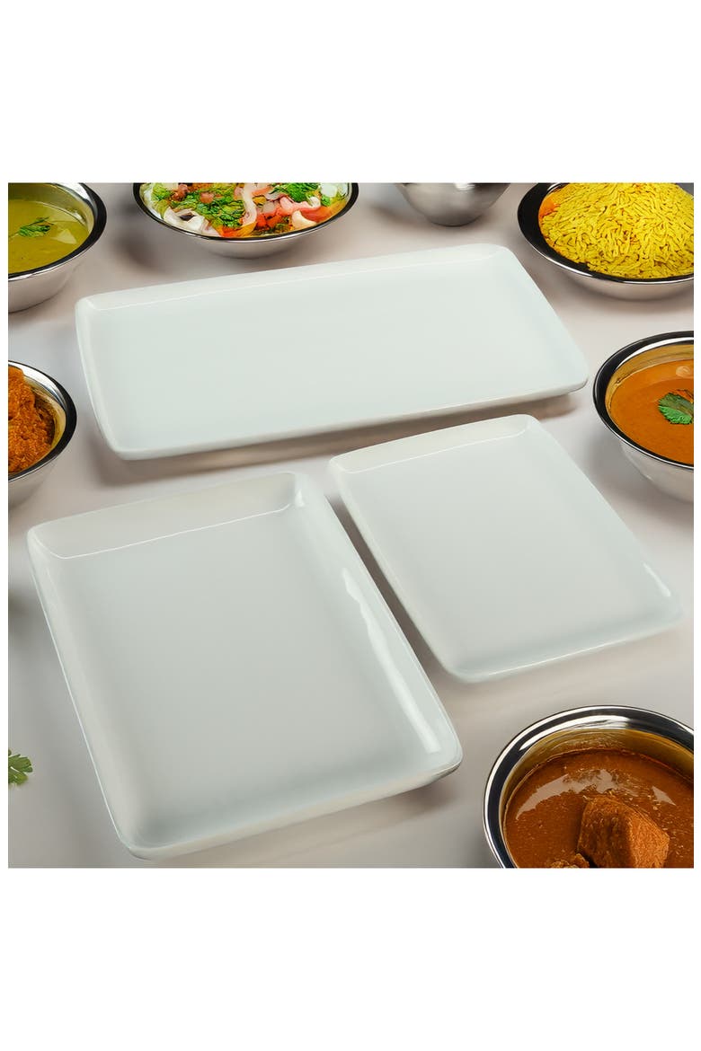 Vail 3-Piece Rectangular Platters, Alternate, color, WHITE