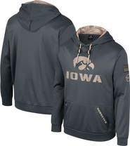 COLOSSEUM Men's Colosseum Charcoal Iowa Hawkeyes OHT Military Appreciation Pullover Hoodie