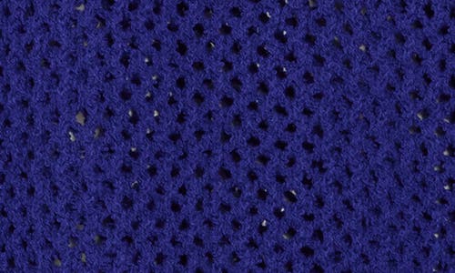 Eileen Fisher Open Stitch Organic Cotton Crewneck Sweater In Blue