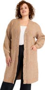 June + Vie Midi-Length Button-Down Cardigan