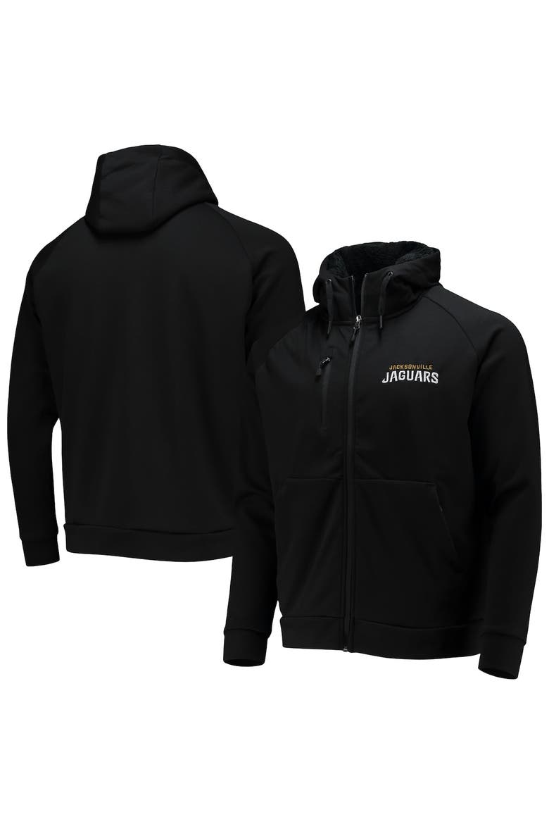 Men's Dunbrooke Black Jacksonville Jaguars Shag Tri-Blend Full-Zip Raglan Hoodie, Main, color, Black
