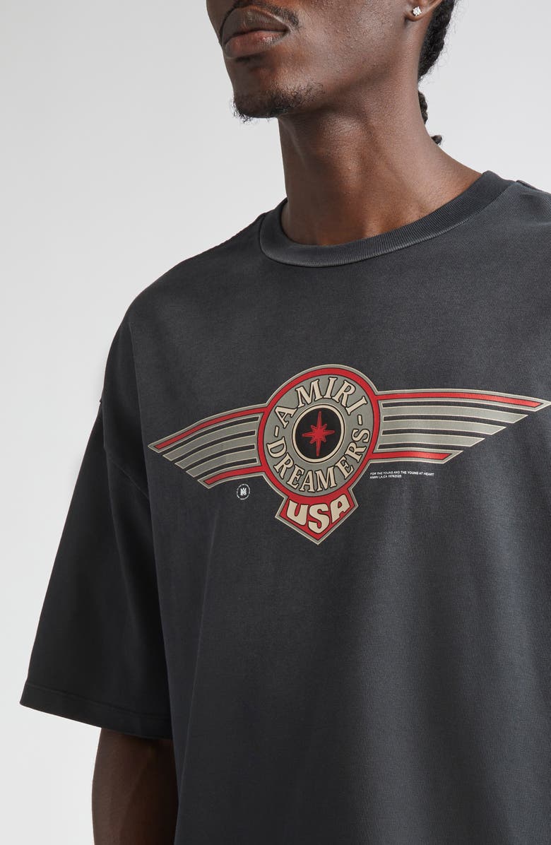 AMIRI Dreamers Graphic T-Shirt, Alternate, color, Black