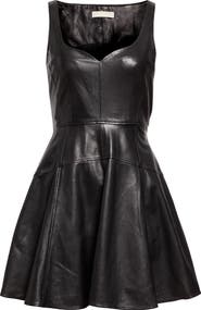 Ulla Johnson Thais Sleeveless Leather Minidress