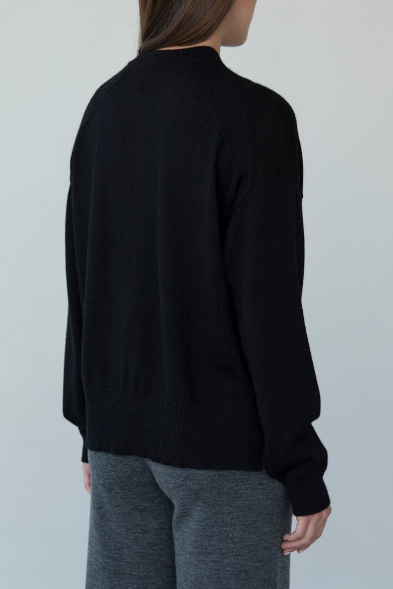 Crew Neck Pullover, Alternate, color, BLACK