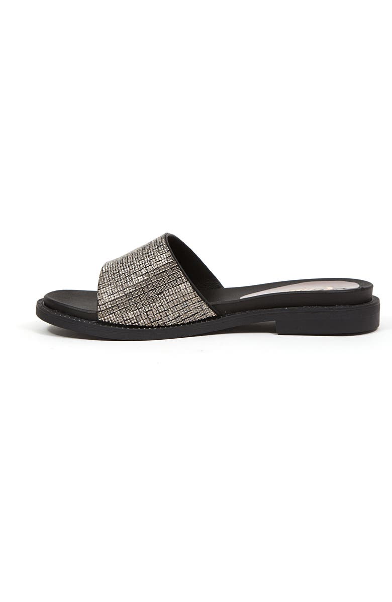 LADY COUTURE Rhinestone Slide Sandal, Alternate, color, Black