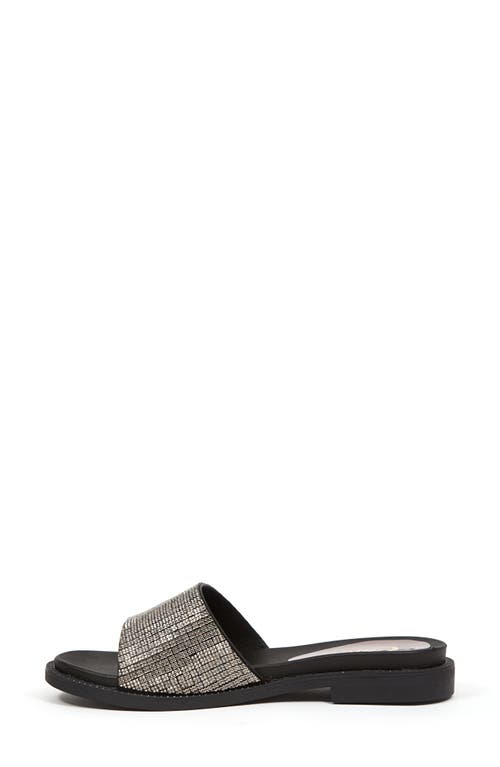 Lady Couture Rhinestone Slide Sandal In Black