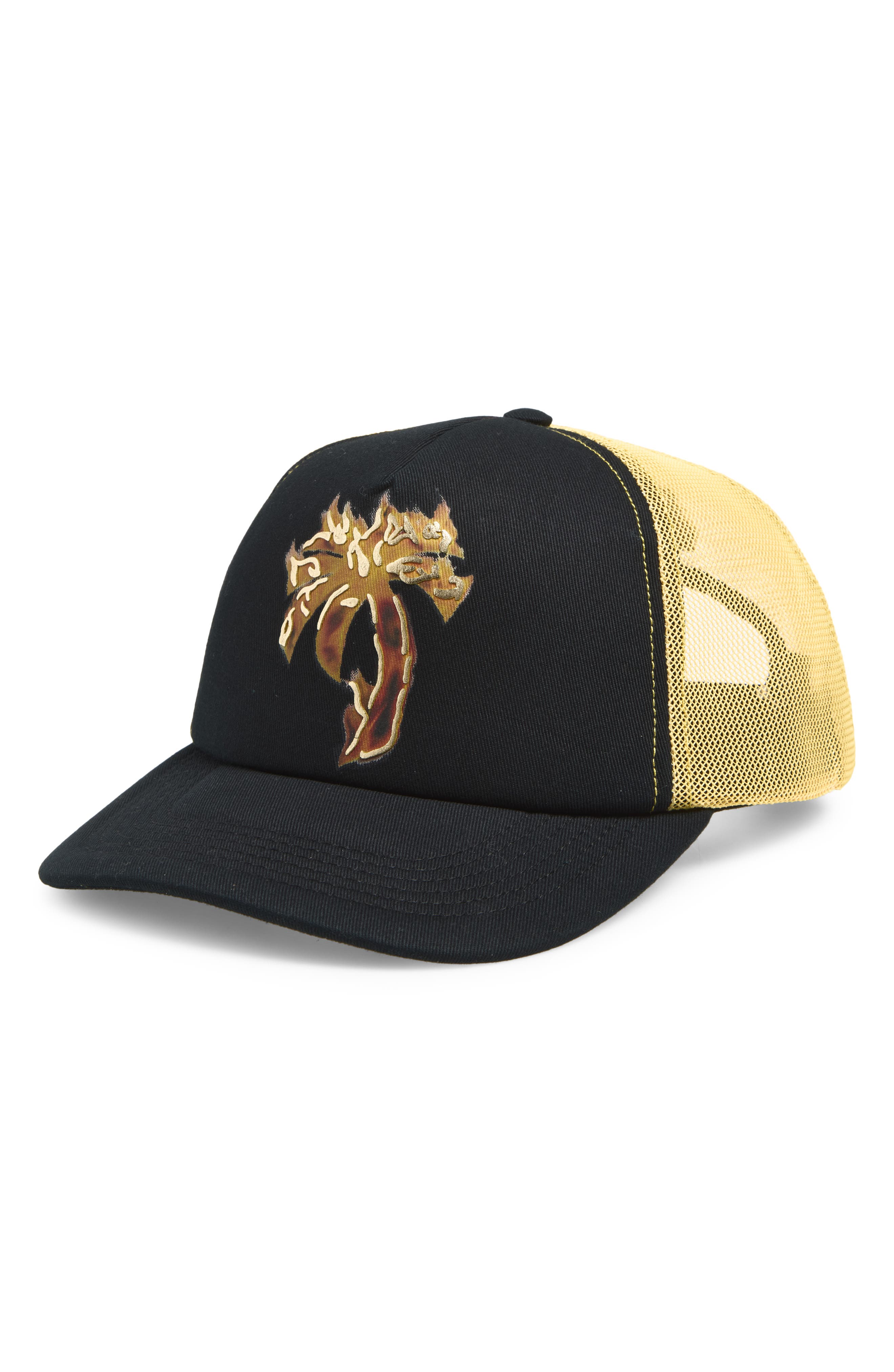 Palm Angels Fire Palm Tree Tracker Hat