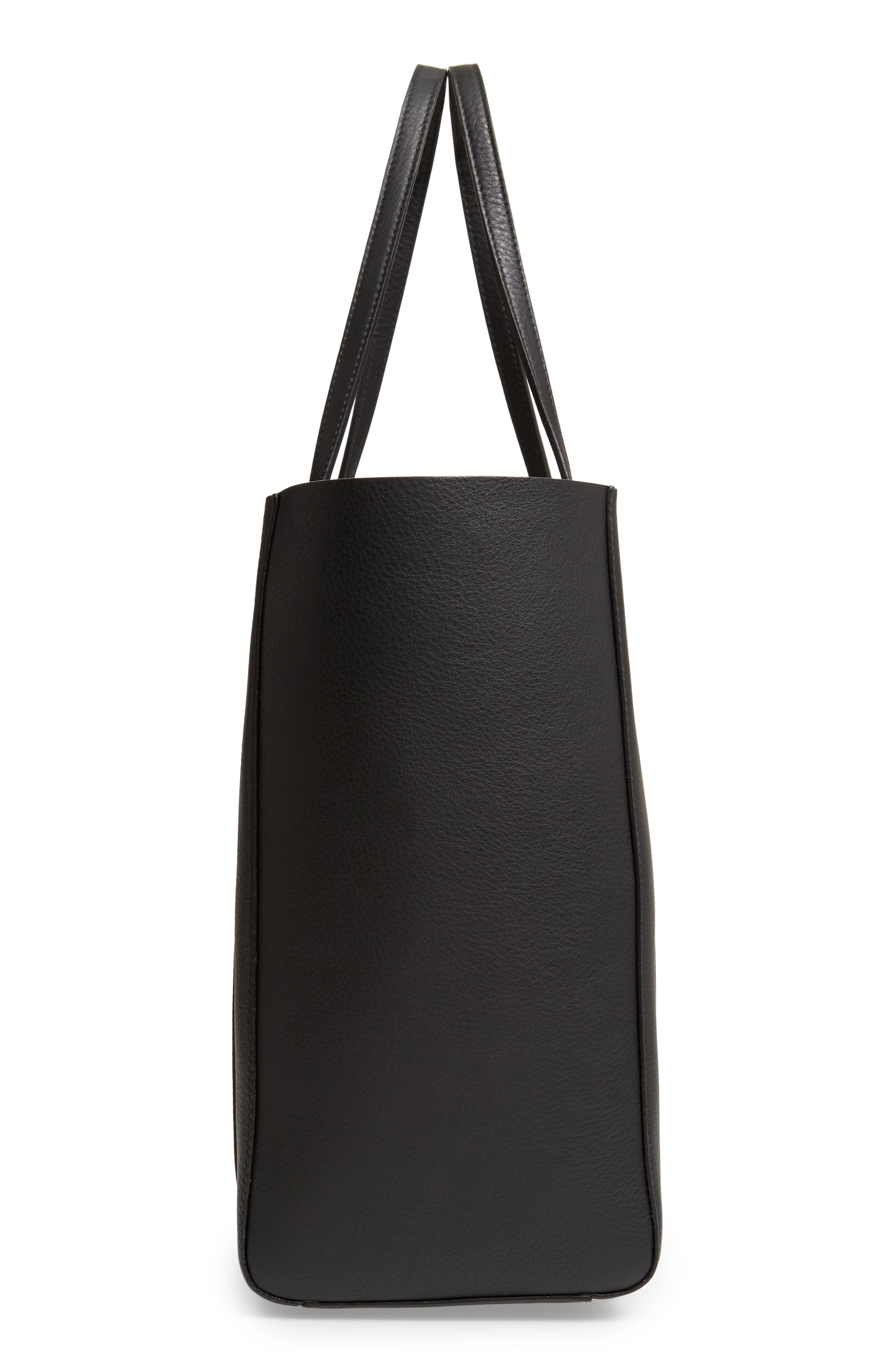 Balenciaga Small Everyday Logo Calfskin Tote, Alternate, color, 